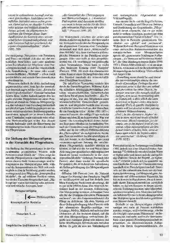 Vorschauseite 2: Das Metaparadigma der Pflege 2. Teil Begründung und Funktion