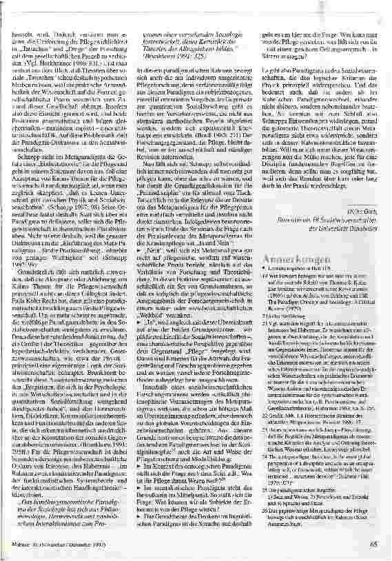 Vorschauseite 4: Das Metaparadigma der Pflege 2. Teil Begründung und Funktion