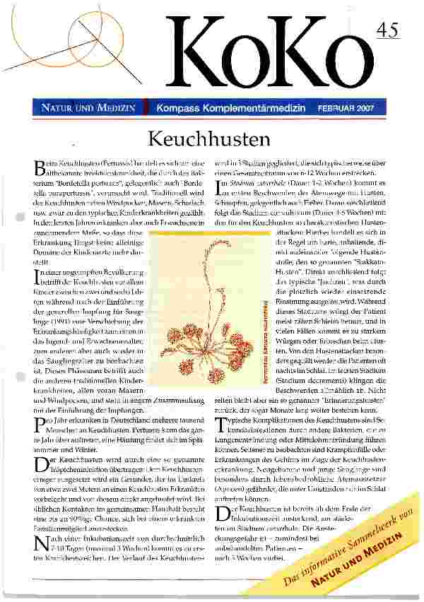 Vorschauseite 1: Keuchhusten