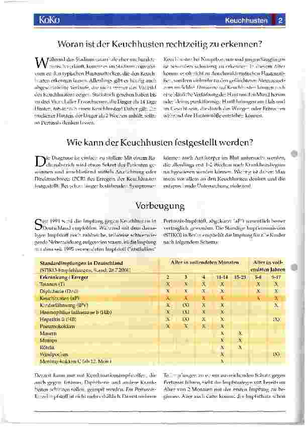 Vorschauseite 2: Keuchhusten