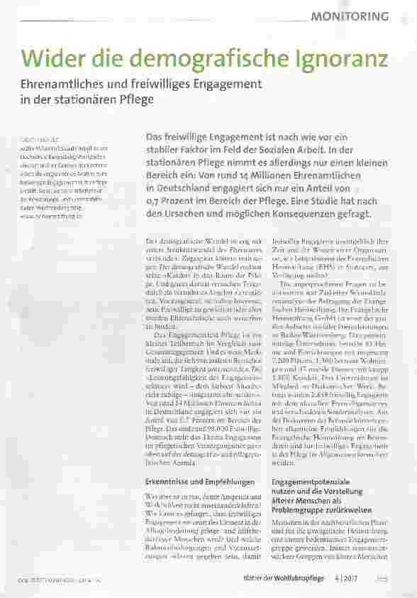 Vorschauseite 1: Wider die demografische Ignoranz