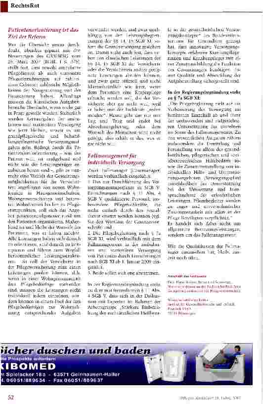 Vorschauseite 3: Wie geht es weiter mit der Pflegeversicherung?