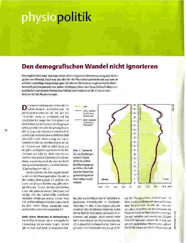Vorschauseite 1: Den demografischen Wandel nicht ignorieren