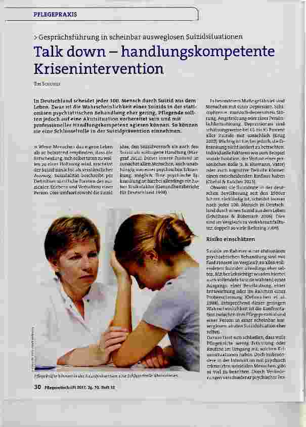 Vorschauseite 1: Talk down handlungskompetente Krisenintervention