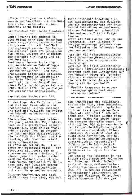 Vorschauseite 2: Die Verpflichtung zu Qualität in der medizinischen Leistung
