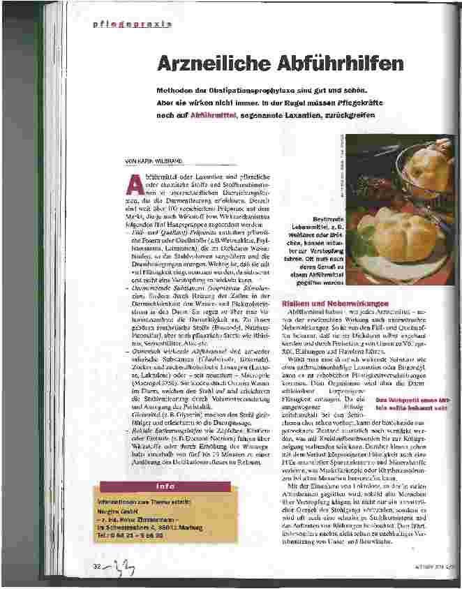 Vorschauseite 1: Arzneiliche Abführhilfen