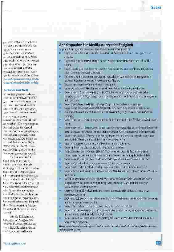 Vorschauseite 4: Krankenpflege und Sucht