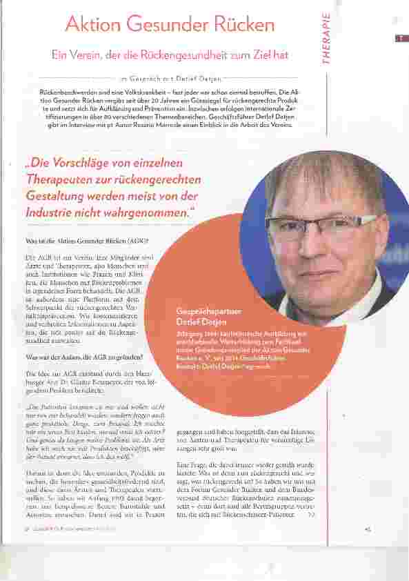 Vorschauseite 1: Aktion Gesunder Rücken