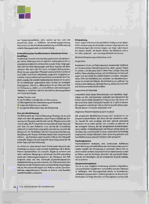 Vorschauseite 3: Psychosomatik Liaison Nurse