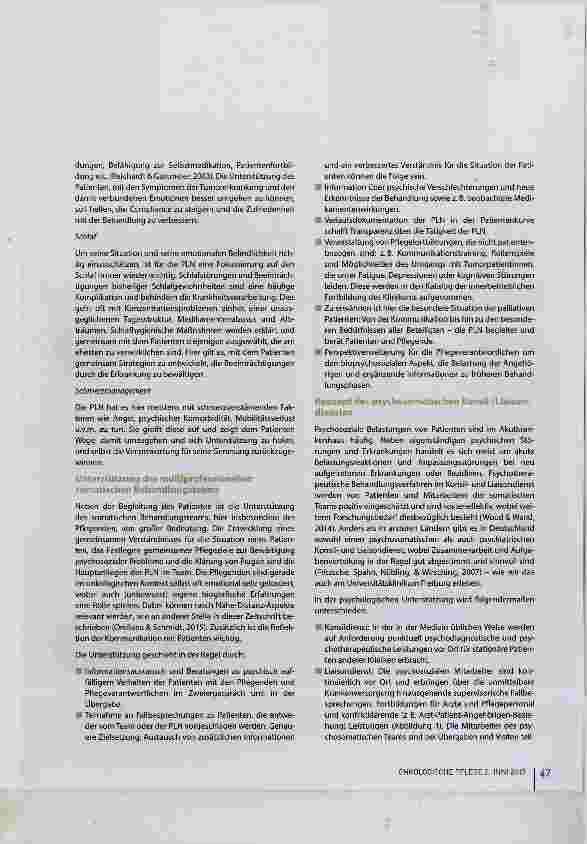 Vorschauseite 4: Psychosomatik Liaison Nurse