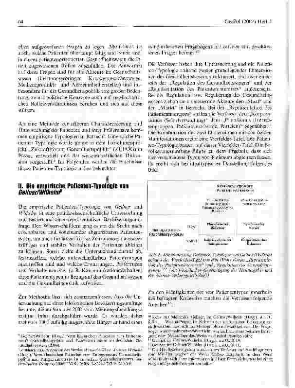 Vorschauseite 2: Die Rolle des Patienten im Gesundheitswesen und in der Gesundheitspolitik