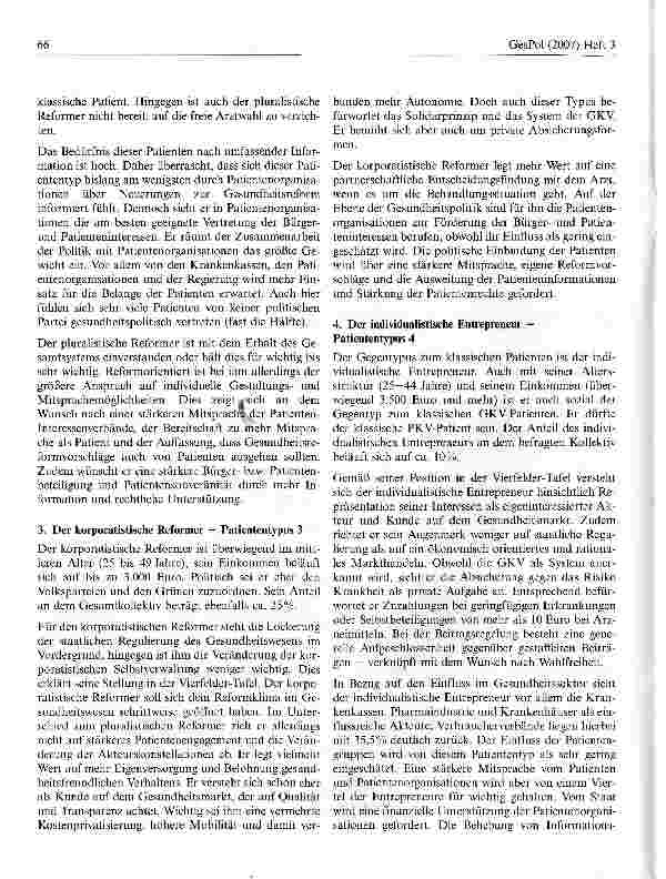 Vorschauseite 4: Die Rolle des Patienten im Gesundheitswesen und in der Gesundheitspolitik