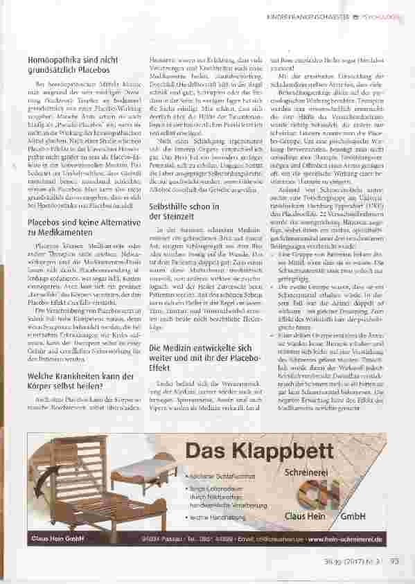 Vorschauseite 3: Placebo-Effekt und Selbstheilungskräfte: Wie viele Krankheiten heilt der Körper selbst?