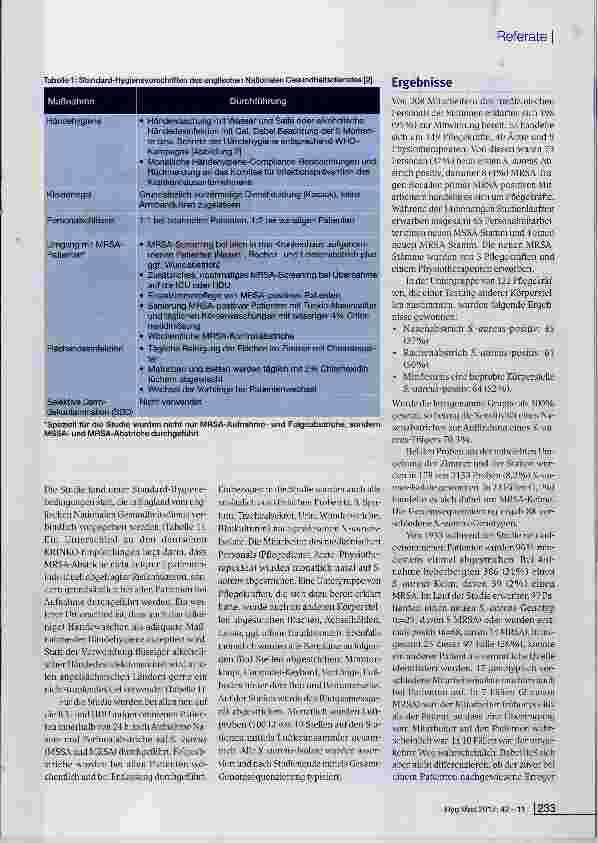 Vorschauseite 2: Staphylococcus-aureus-Infektionen auf der Intensivstation: Woher kommen die Erreger?