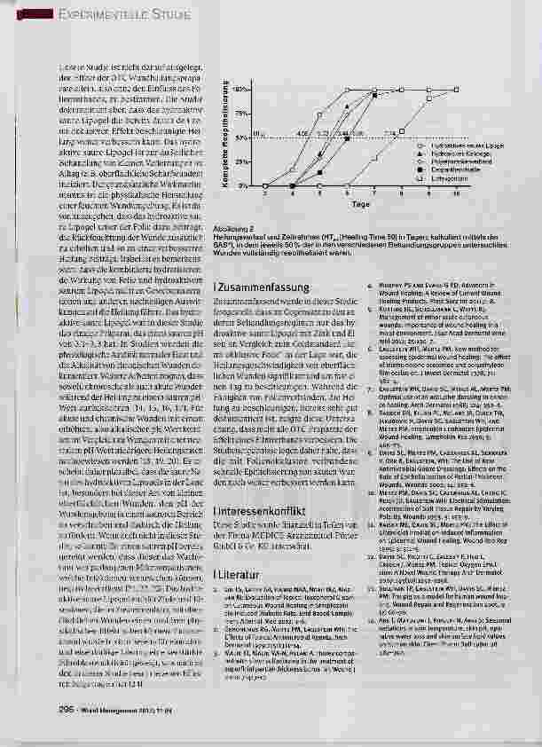 Vorschauseite 4: Der Einfluss eines Zinkund Eisen-haltigen Wundgels auf die Wundheilung in Kombination mit einem semiokklusiven Folienverband