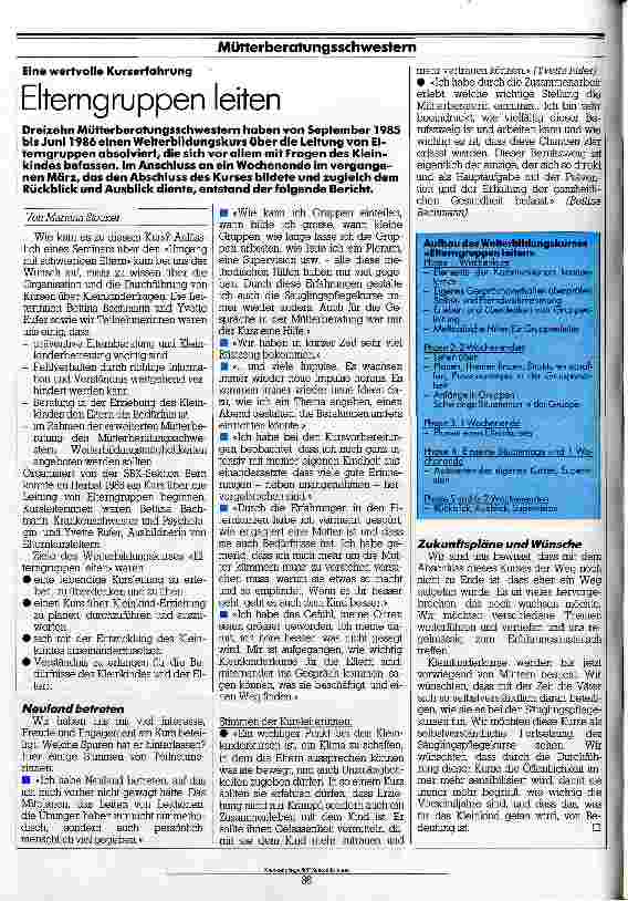 Vorschauseite 1: Eine wertvolle Kurserfahrung - Elterngruppen leiten