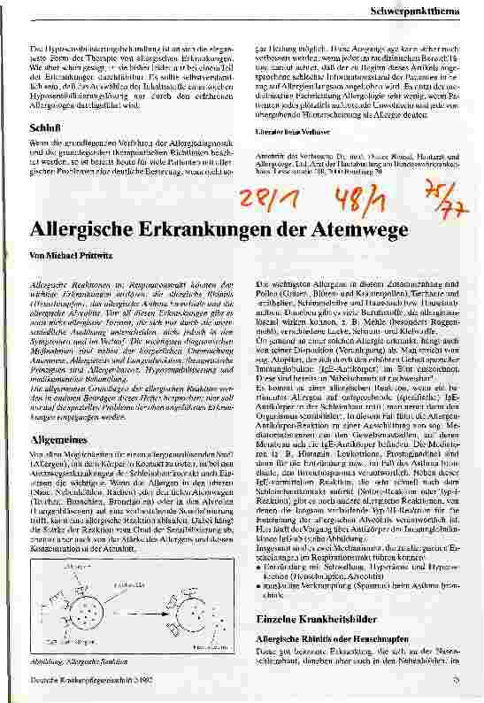 Vorschauseite 6: Grundlegende Verfahren der Diagnostik und Therapie allergischer Erkankungen