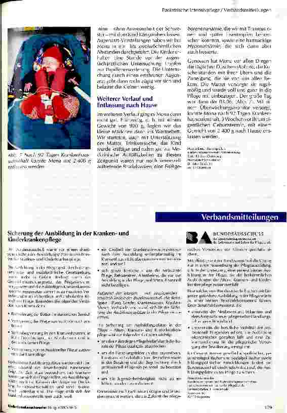 Vorschauseite 4: Besonderheiten in der Pflege schwerkranker Frühgeborener - Pflegebericht