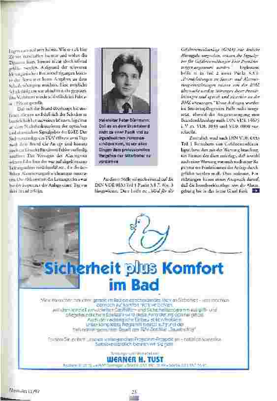 Vorschauseite 6: Bitte nie wieder! Nachlese eines Brandschadens