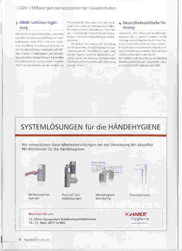 Vorschauseite 2: Stellungnahme der DGKH zum Liefer-engpass von PiperacillinATazobactam durch Ausfall der zentralen Produktionsstätte in China