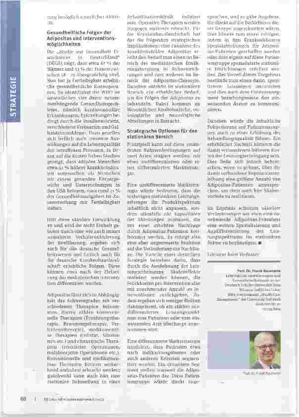 Vorschauseite 2: Adipositas-Prävalenz steigt