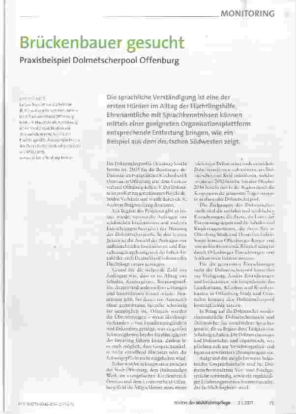 Vorschauseite 1: Brückenbauer gesucht