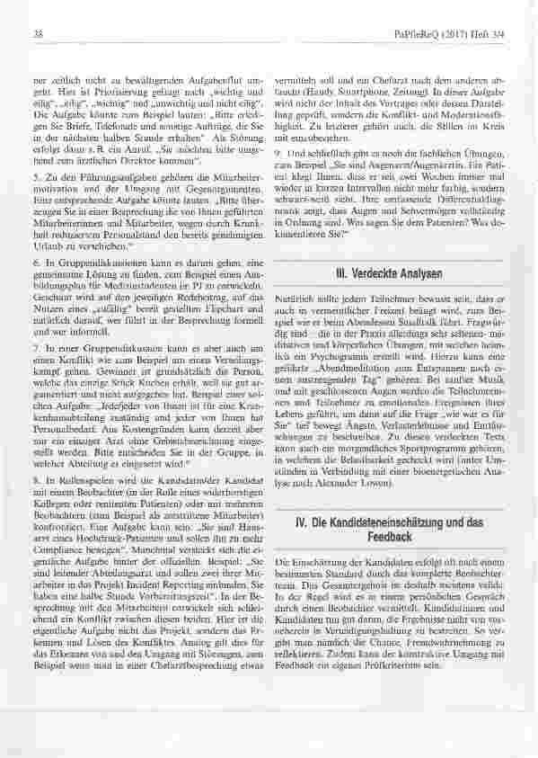 Vorschauseite 2: Bessere Ärztinnen und Ärzte durch Assessment-Center?