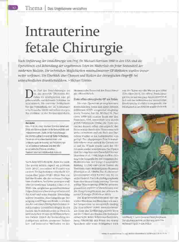 Vorschauseite 1: Intrauterine fetale Chirurgie