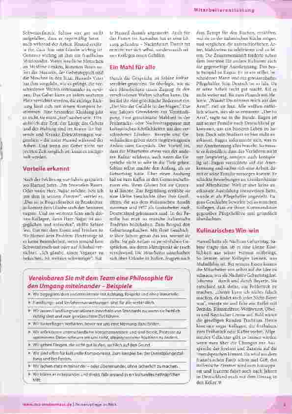 Vorschauseite 2: Multikulti - Toleranz geht durch den Magen