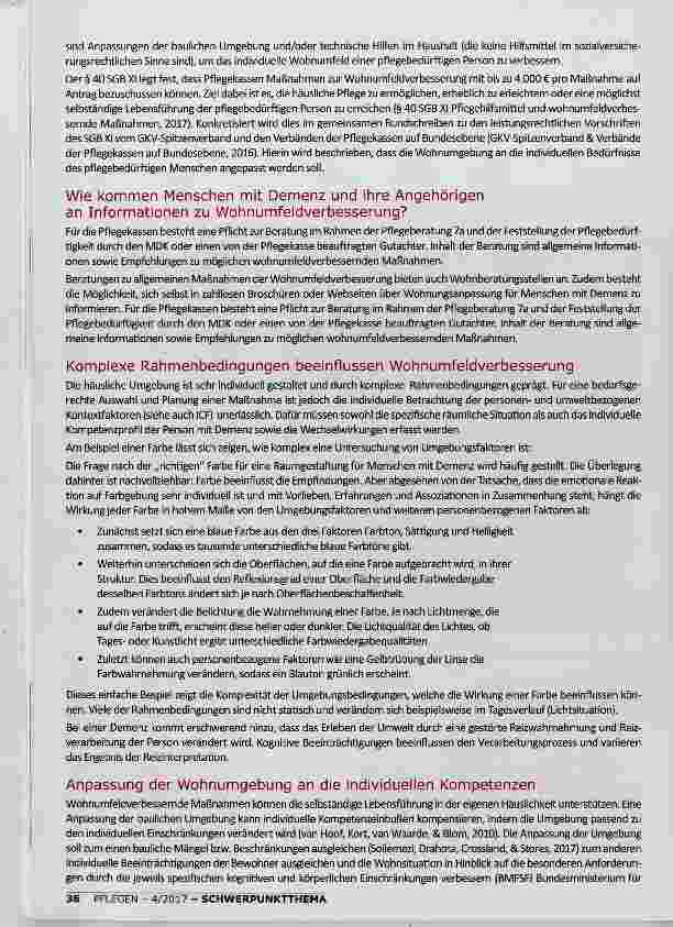 Vorschauseite 3: MENSCHEN MIT DEMENZ IN DER HÄUSLICHKEIT
