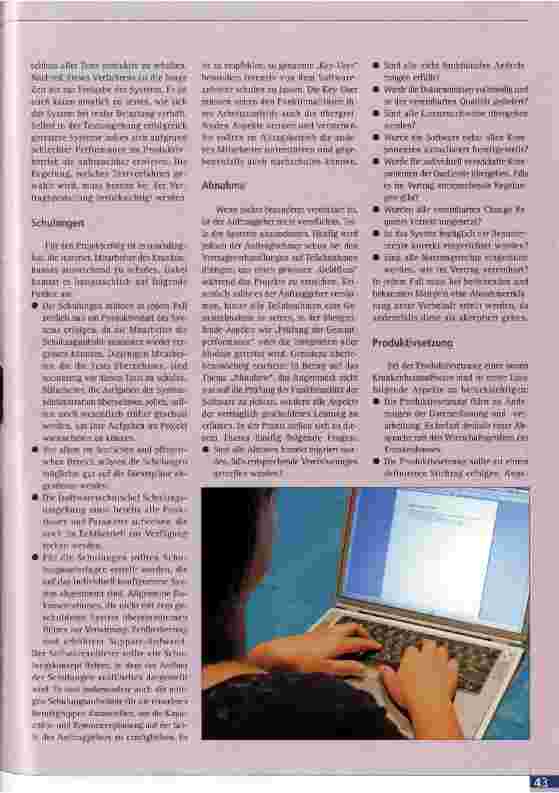 Vorschauseite 2: Test, Abnahme, Produktivsetzung