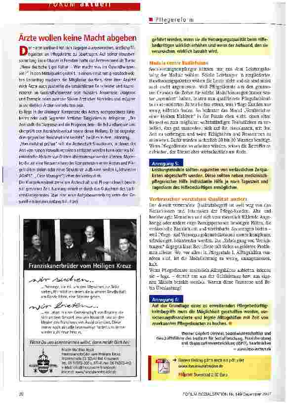 Vorschauseite 3: Pflege aus Verbrauchersicht
