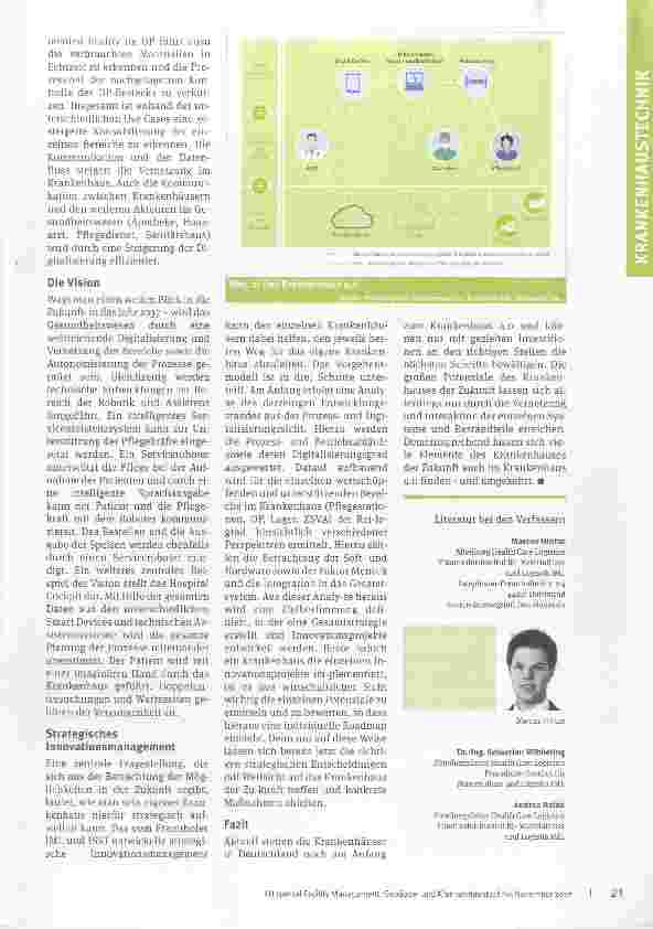 Vorschauseite 3: Von der Gegenwart in die Zukunft Das Krankenhaus 4.0