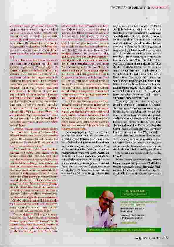 Vorschauseite 3: Die Behandlung kindlicher Angststörungen