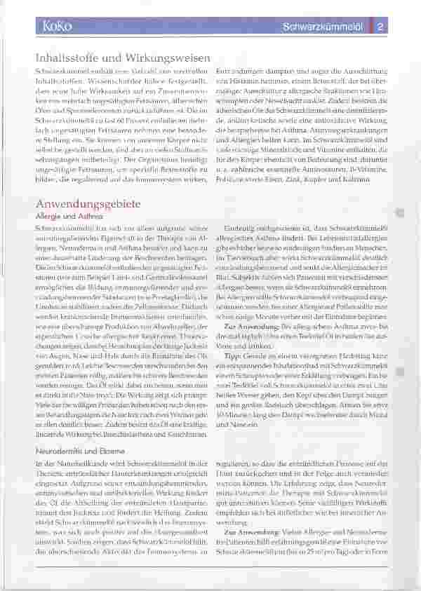 Vorschauseite 2: Schwarzkümmelöl