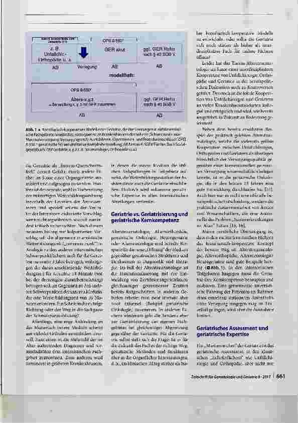 Vorschauseite 4: Geriatrie oder Geriatrisierung der Medizin