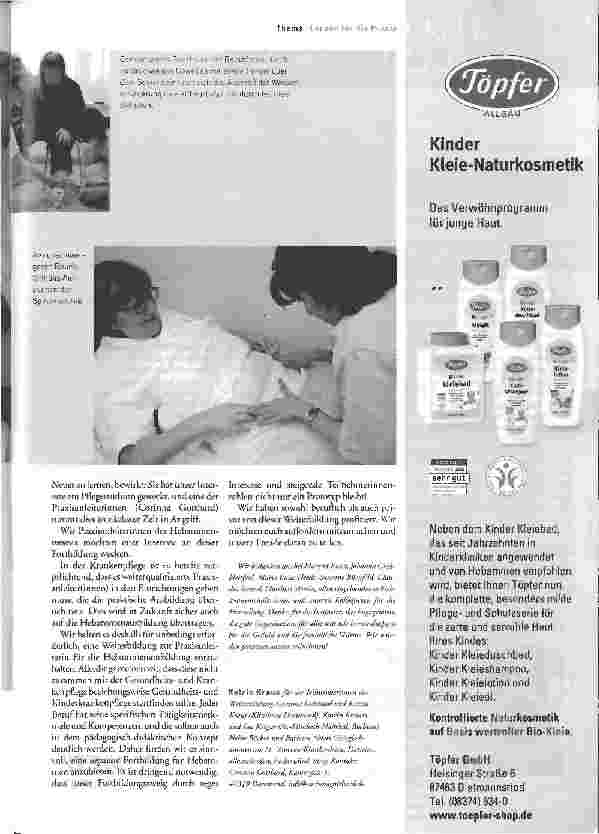 Vorschauseite 4: Hebammenschülerinnen, unser Nachwuchs!