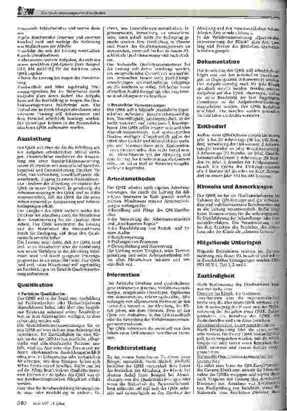 Vorschauseite 3: Der Qualitätsmanagement-Koordinator Aufgaben und Stellung im Krankenhaus