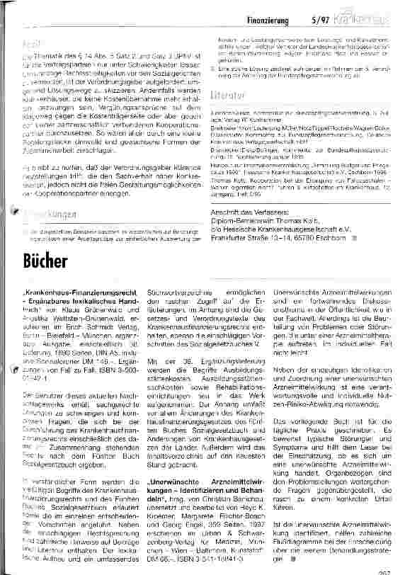 Vorschauseite 4: Kooperation bei der Erbringung von Fallpauschalenleistungen Kein unlösbares Problem
