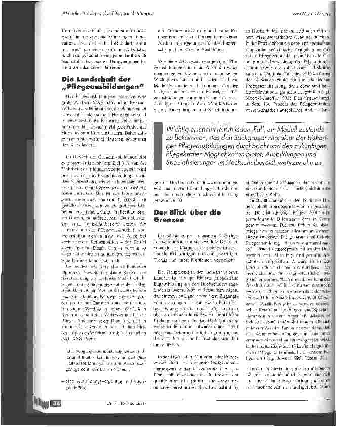Vorschauseite 2: Aktuelle Probleme der Pflegeausbildungen