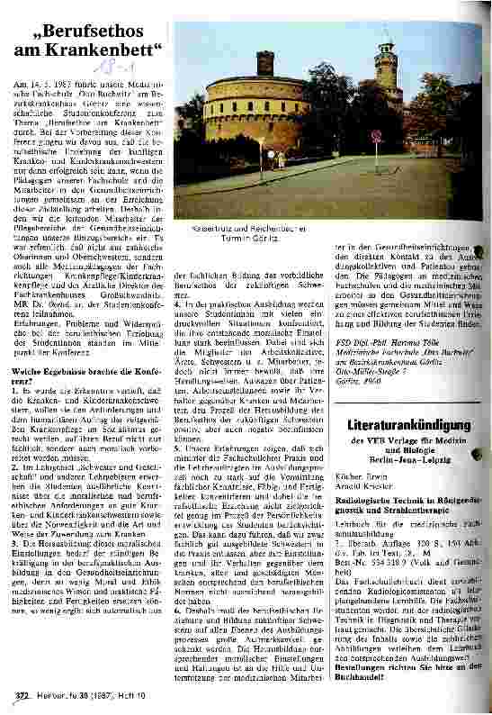 Vorschauseite 1: Berufsethos am Krankenbett