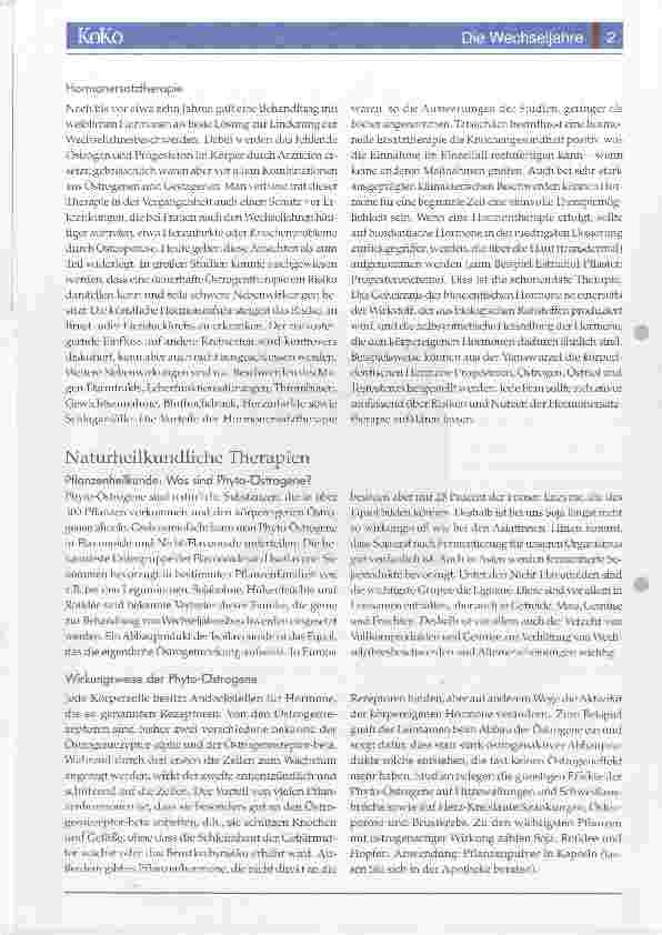 Vorschauseite 2: Die Wechseljahre