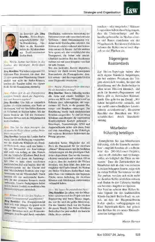 Vorschauseite 2: Berlin-Buch ist das neue Flaggschiff von Helios