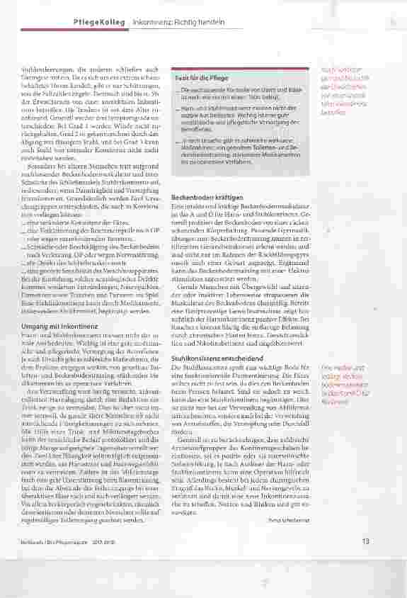 Vorschauseite 3: Weit verbreitet und schambehaftet Inkontinenz: Tabuthema Nr. 1