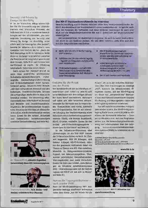 Vorschauseite 4: Klinische Arbeitsplatz-Systeme zwischen Vision und Realität