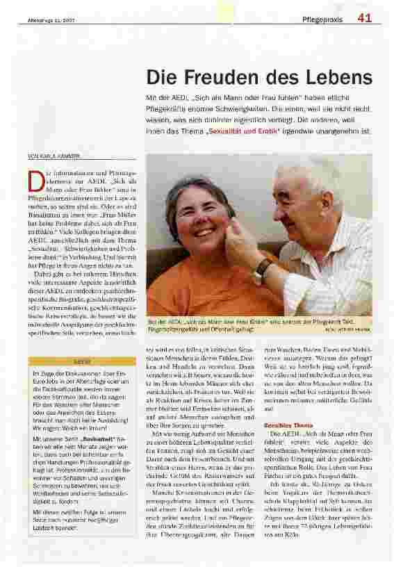 Vorschauseite 1: Die Freuden des Lebens