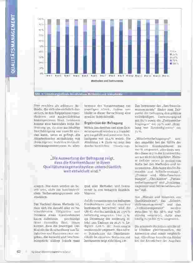 Vorschauseite 3: In der Pflicht Durchdringungsgrad der Qualitätsmanagement Richtlinie des Gemeinsamen Bundesausschusses