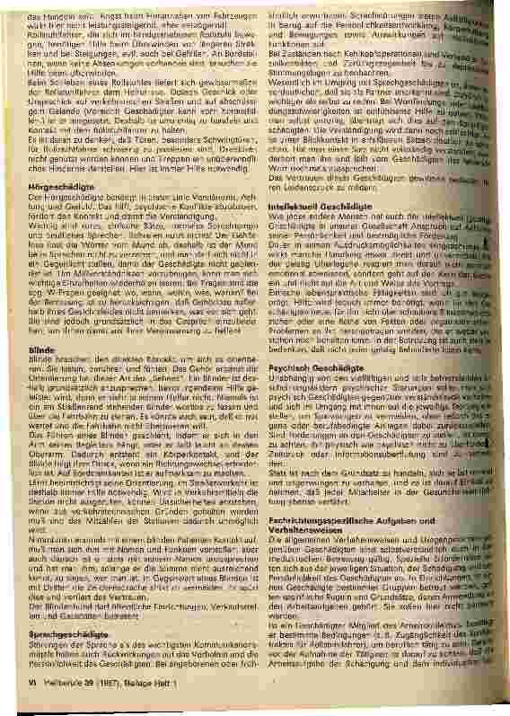 Vorschauseite 6: Betreuung geschädigter Bürger - Aufgaben medizinischer Fachschulkader und medizinischer Facharbeiter in verschiedenen Bereichen