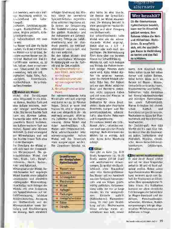Vorschauseite 2: Wasser als Heilmittel Hydrotherapie in der täglichen Praxis