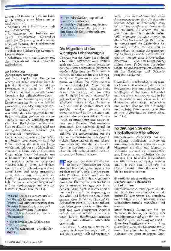 Vorschauseite 2: Individualität statt kultureller Schablonen Konzeptionelle Überlegungen zur interkulturellen Altenpflege